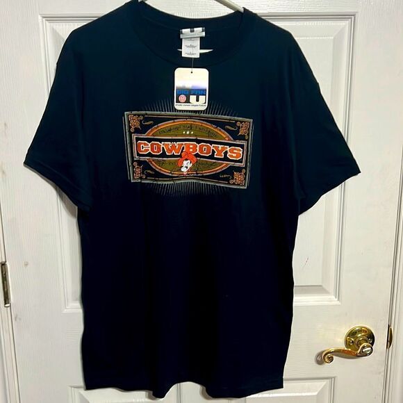🔥🏈 OKLAHOMA STATE COWBOYS University “NWT” Vintage Tee - Old School Graphics - Picture 1 of 6